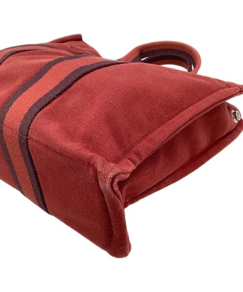 HERMES（エルメス）HERMES (エルメス) トートバッグ　フルートゥMM レッドの古着・服飾アイテム