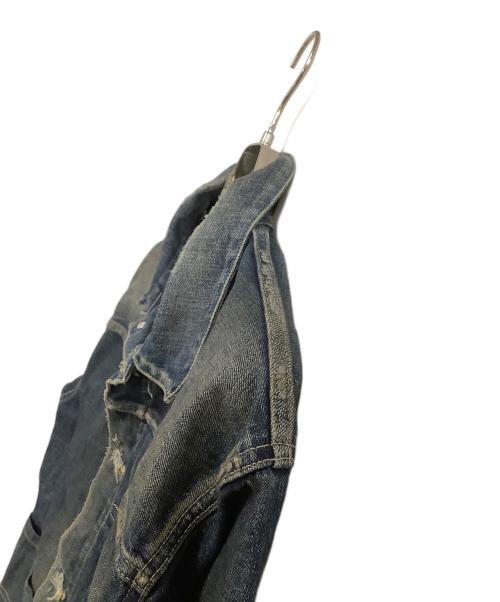 NEIGHBORHOOD（ネイバーフッド）NEIGHBORHOOD (ネイバーフッド) ダメージ加工デニムジャケット　SAVAGE DENIM TYPE-1 JACKET　25AW ブルー サイズ:Mの古着・服飾アイテム