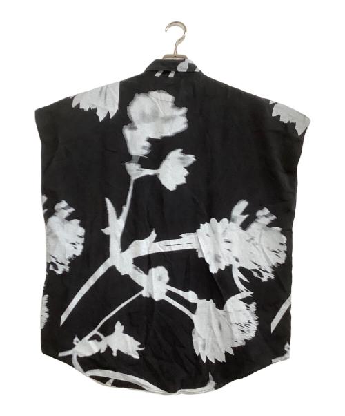 PAUL SMITH（ポールスミス）PAUL SMITH (ポールスミス) ノースリーブシャツ　FC-CR-51183 ブラック×ホワイト サイズ:Lの古着・服飾アイテム