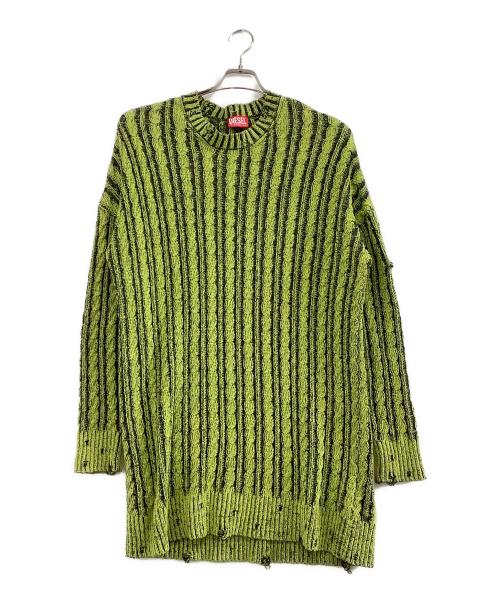 DIESEL（ディーゼル）DIESEL (ディーゼル) ニットワンピース ライトグリーン サイズ:Sの古着・服飾アイテム