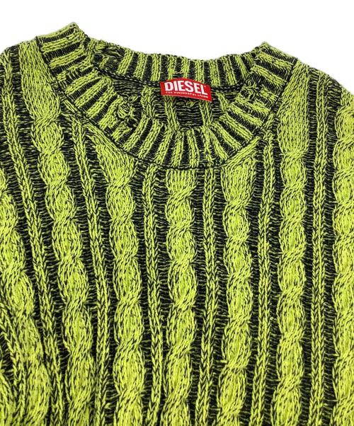 DIESEL（ディーゼル）DIESEL (ディーゼル) ニットワンピース ライトグリーン サイズ:Sの古着・服飾アイテム