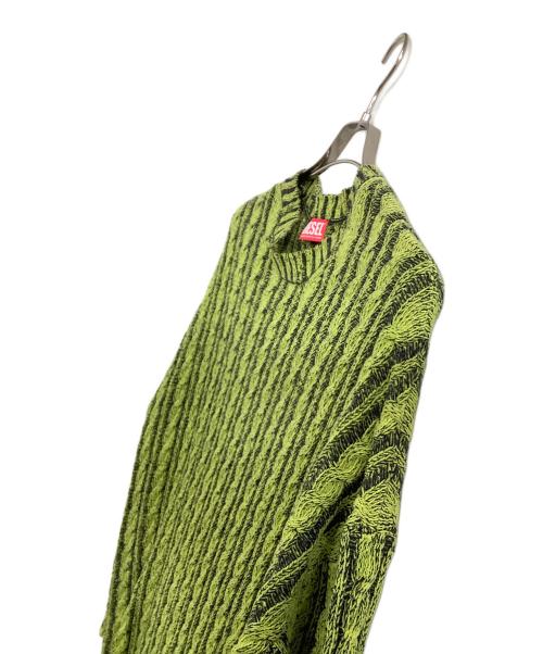 DIESEL（ディーゼル）DIESEL (ディーゼル) ニットワンピース ライトグリーン サイズ:Sの古着・服飾アイテム