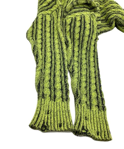 DIESEL（ディーゼル）DIESEL (ディーゼル) ニットワンピース ライトグリーン サイズ:Sの古着・服飾アイテム