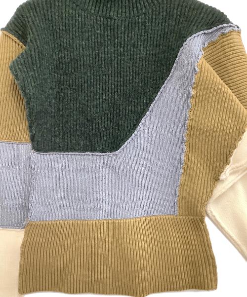 LEINWANDE（ラインヴァンド）LEINWANDE (ラインヴァンド) ハイネックニット マルチカラー サイズ:Fの古着・服飾アイテム