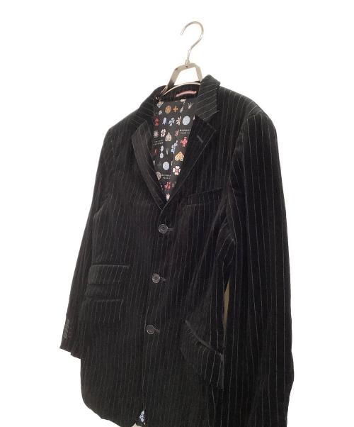 BURBERRY BLACK LABEL（バーバリーブラックレーベル）BURBERRY BLACK LABEL (バーバリーブラックレーベル) ベロテーラードアジャケット ブラック サイズ:Sの古着・服飾アイテム