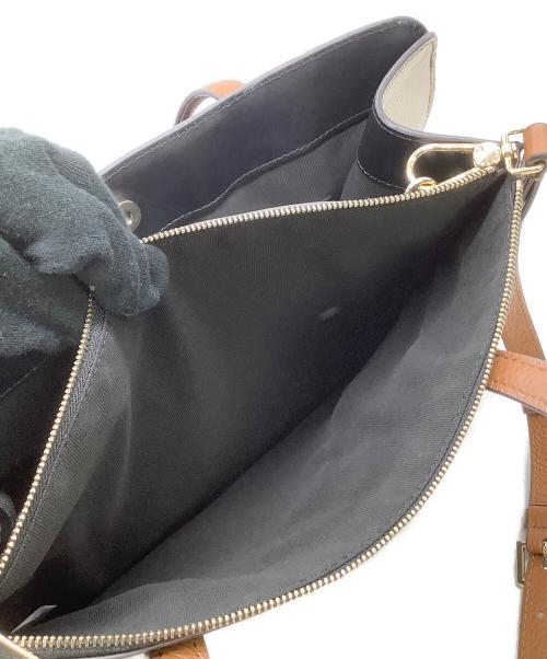 FURLA（フルラ）FURLA (フルラ) 2WAYバッグ ブラック×ホワイトの古着・服飾アイテム