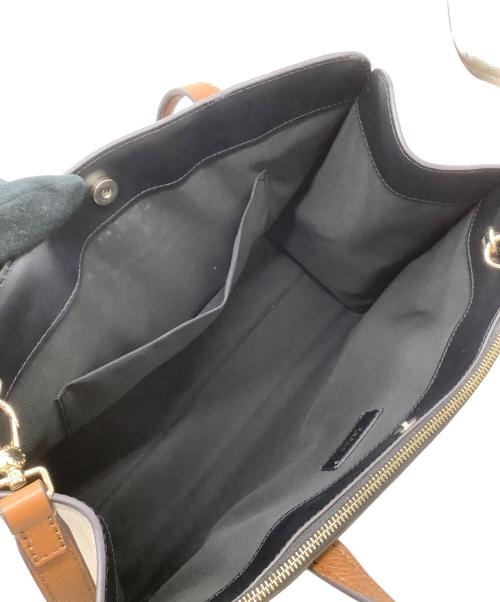 FURLA（フルラ）FURLA (フルラ) 2WAYバッグ ブラック×ホワイトの古着・服飾アイテム