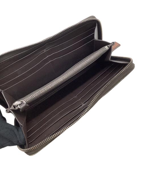 Berluti（ベルルッティ）Berluti (ベルルッティ) ラウンドファスナー財布 カリグラフィ ブラウンの古着・服飾アイテム