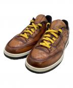 Berlutiベルルッティ）の古着「ローカットスニーカー プレイオフ」｜ブラウン×イエロー