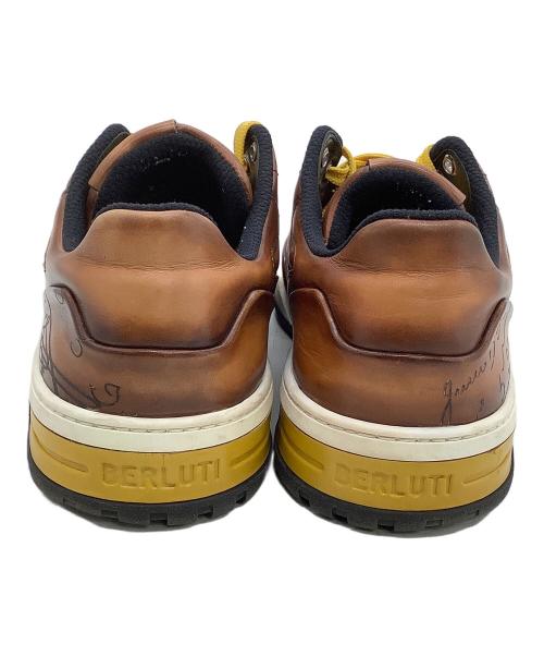 Berluti（ベルルッティ）Berluti (ベルルッティ) ローカットスニーカー プレイオフ ブラウン×イエロー サイズ:8の古着・服飾アイテム