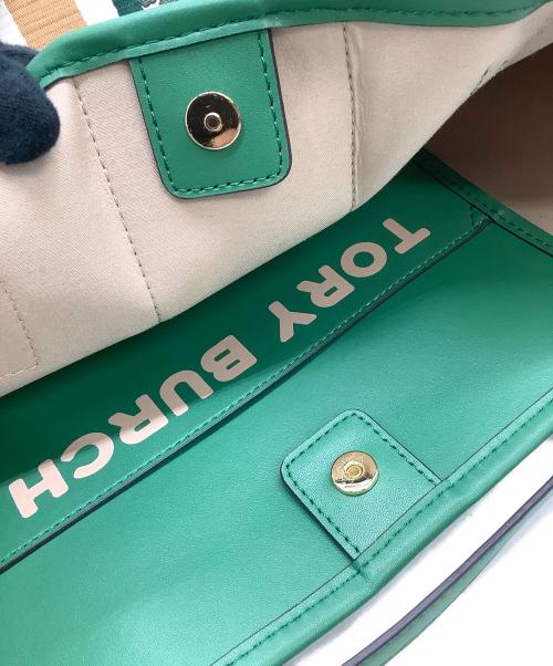 TORY BURCH（トリーバーチ）TORY BURCH (トリーバーチ) トートバッグ ジェミニリンク グリーンの古着・服飾アイテム