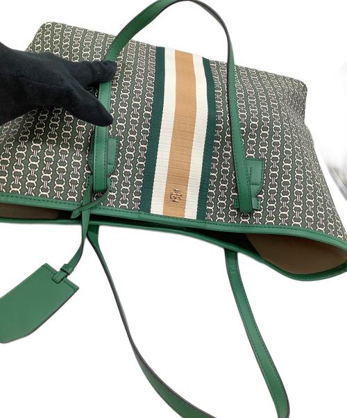 TORY BURCH（トリーバーチ）TORY BURCH (トリーバーチ) トートバッグ ジェミニリンク グリーンの古着・服飾アイテム