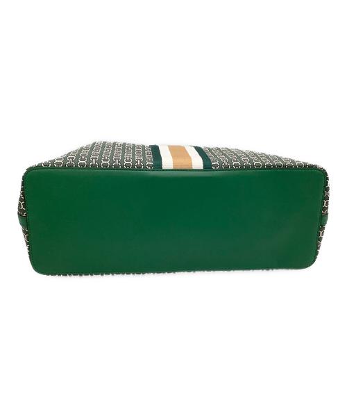 TORY BURCH（トリーバーチ）TORY BURCH (トリーバーチ) トートバッグ ジェミニリンク グリーンの古着・服飾アイテム