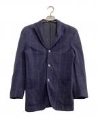 BOGLIOLIボリオリ）の古着「テーラードジャケット　チェック」｜ブルー
