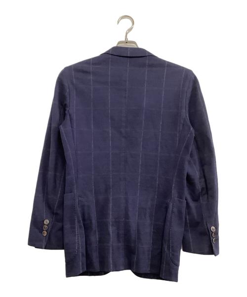 BOGLIOLI（ボリオリ）BOGLIOLI (ボリオリ) テーラードジャケット　チェック ブルー サイズ:38の古着・服飾アイテム
