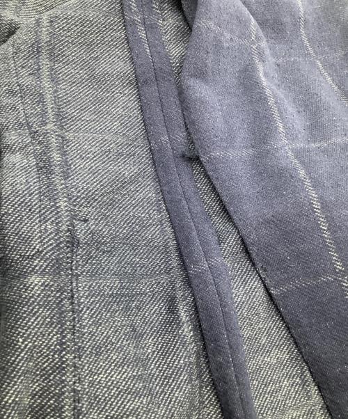 BOGLIOLI（ボリオリ）BOGLIOLI (ボリオリ) テーラードジャケット　チェック ブルー サイズ:38の古着・服飾アイテム