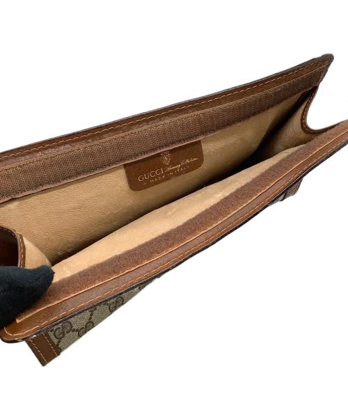 GUCCI（グッチ）GUCCI (グッチ) セカンドバッグ　GG柄 ブラウン×ベージュの古着・服飾アイテム