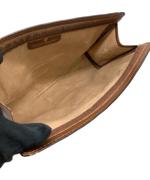 GUCCI（グッチ）GUCCI (グッチ) セカンドバッグ　GG柄 ブラウン×ベージュの古着・服飾アイテム
