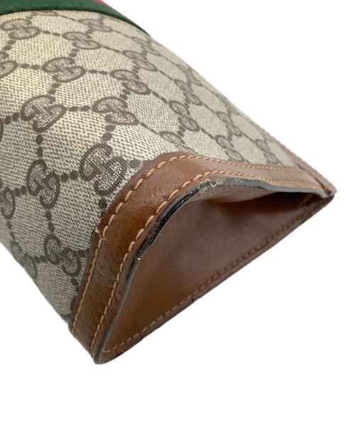 GUCCI（グッチ）GUCCI (グッチ) セカンドバッグ　GG柄 ブラウン×ベージュの古着・服飾アイテム