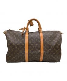 LOUIS VUITTON（ルイ ヴィトン）の古着「ボストンバッグ モノグラム キーポル・バンドリエール50」｜ブラウン