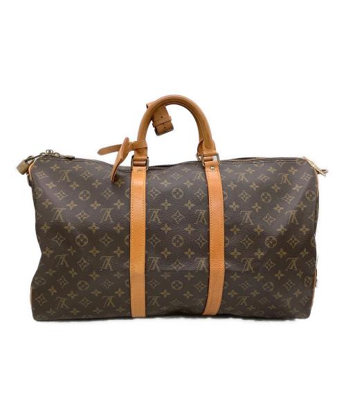 LOUIS VUITTON（ルイ ヴィトン）LOUIS VUITTON (ルイ ヴィトン) ボストンバッグ モノグラム キーポル・バンドリエール50 ブラウンの古着・服飾アイテム
