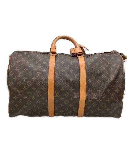 LOUIS VUITTON（ルイ ヴィトン）LOUIS VUITTON (ルイ ヴィトン) ボストンバッグ モノグラム キーポル・バンドリエール50 ブラウンの古着・服飾アイテム