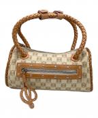 LOEWEロエベ）の古着「ハンドバッグ アナグラム」｜ベージュ×ブラウン