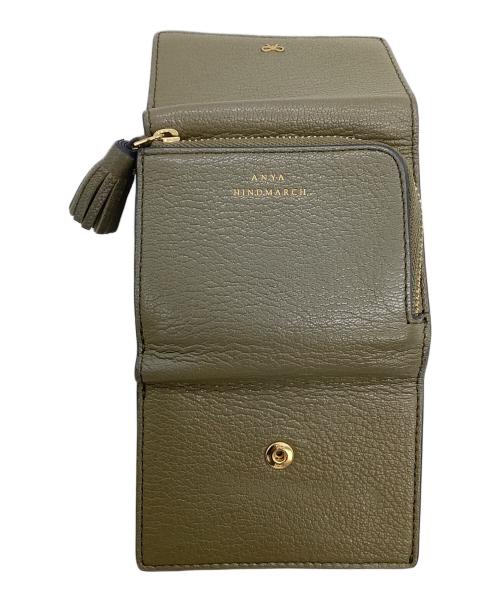 ANYA HINDMARCH（アニヤ・ハインドマーチ）ANYA HINDMARCH (アニヤ・ハインドマーチ) コンパクトウォレット カーキの古着・服飾アイテム