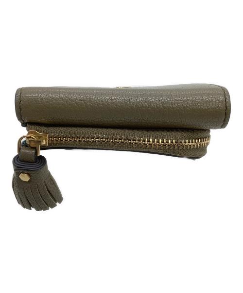 ANYA HINDMARCH（アニヤ・ハインドマーチ）ANYA HINDMARCH (アニヤ・ハインドマーチ) コンパクトウォレット カーキの古着・服飾アイテム