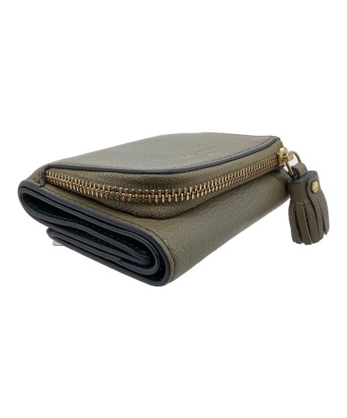ANYA HINDMARCH（アニヤ・ハインドマーチ）ANYA HINDMARCH (アニヤ・ハインドマーチ) コンパクトウォレット カーキの古着・服飾アイテム