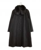 BIPLANバイプラン）の古着「カシミヤコート」｜ブラック