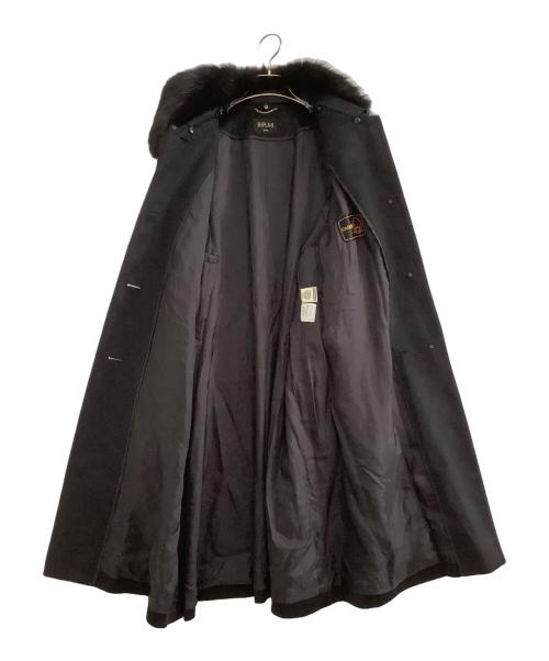 BIPLAN（バイプラン）BIPLAN (バイプラン) カシミヤコート ブラック サイズ:15の古着・服飾アイテム