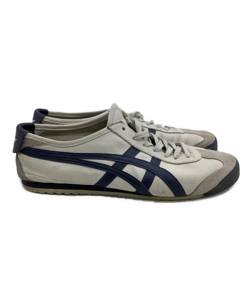 Onitsuka Tiger（オニツカタイガー）Onitsuka Tiger (オニツカタイガー) ローカットスニーカー MEXICO'66 ホワイト×ネイビー サイズ:28の古着・服飾アイテム