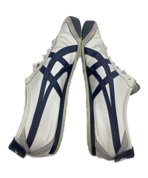 Onitsuka Tiger（オニツカタイガー）Onitsuka Tiger (オニツカタイガー) ローカットスニーカー MEXICO'66 ホワイト×ネイビー サイズ:28の古着・服飾アイテム