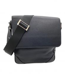 dunhill（ダンヒル）の古着「レザーショルダーバッグ」｜ブラック