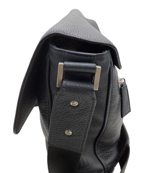 dunhill（ダンヒル）dunhill (ダンヒル) レザーショルダーバッグ ブラックの古着・服飾アイテム