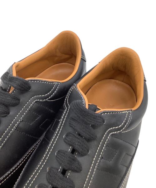 HERMES（エルメス）HERMES (エルメス) ローカットスニーカー　クイック ブラック サイズ:41の古着・服飾アイテム