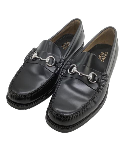 G.H.BASS（ジーエイチバス）G.H.BASS (ジーエイチバス) ビットローファー Weejuns LINCOLN MOC BIT LOAFER ブラック サイズ: 6 1/2の古着・服飾アイテム