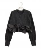 Snidelスナイデル）の古着「ニットカーディガン」｜ブラック