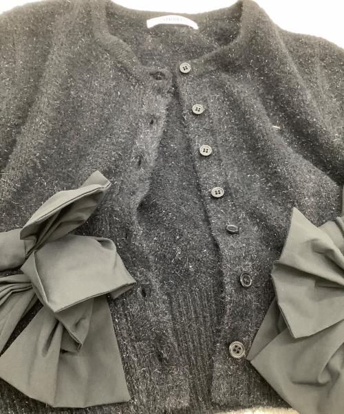 Snidel（スナイデル）Snidel (スナイデル) ニットカーディガン ブラック サイズ:freeの古着・服飾アイテム