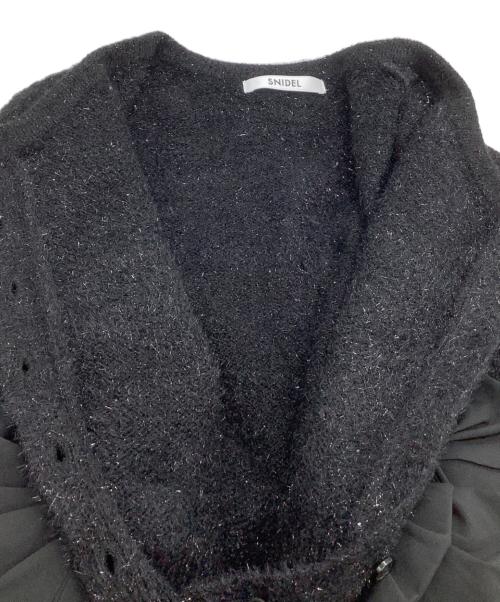 Snidel（スナイデル）Snidel (スナイデル) ニットカーディガン ブラック サイズ:freeの古着・服飾アイテム