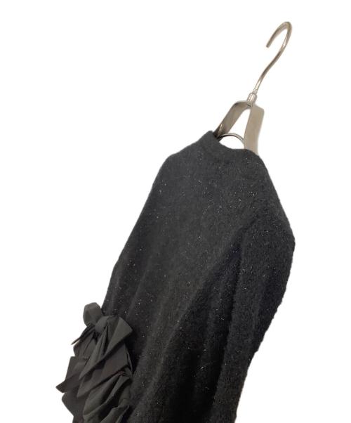 Snidel（スナイデル）Snidel (スナイデル) ニットカーディガン ブラック サイズ:freeの古着・服飾アイテム