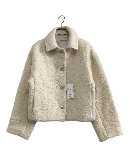 NATURAL BEAUTY BASIC（ナチュラルビューティーベーシック）NATURAL BEAUTY BASIC (ナチュラルビューティーベーシック) ショートコート アイボリー サイズ:M 未使用品の古着・服飾アイテム