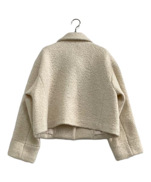 NATURAL BEAUTY BASIC（ナチュラルビューティーベーシック）NATURAL BEAUTY BASIC (ナチュラルビューティーベーシック) ショートコート アイボリー サイズ:M 未使用品の古着・服飾アイテム