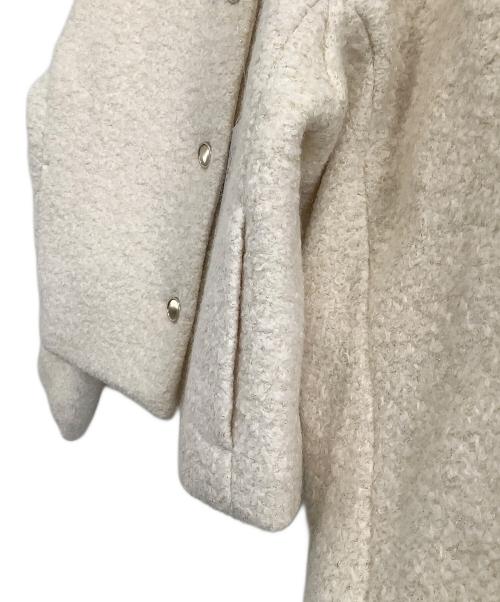 NATURAL BEAUTY BASIC（ナチュラルビューティーベーシック）NATURAL BEAUTY BASIC (ナチュラルビューティーベーシック) ショートコート アイボリー サイズ:M 未使用品の古着・服飾アイテム