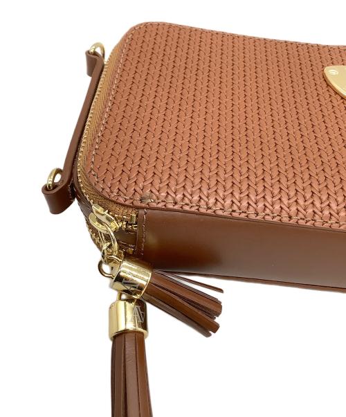 ATAO（アタオ）ATAO (アタオ) ショルダーウォレット アミュレット・ストロー ブラウンの古着・服飾アイテム