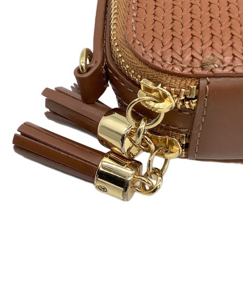 ATAO（アタオ）ATAO (アタオ) ショルダーウォレット アミュレット・ストロー ブラウンの古着・服飾アイテム