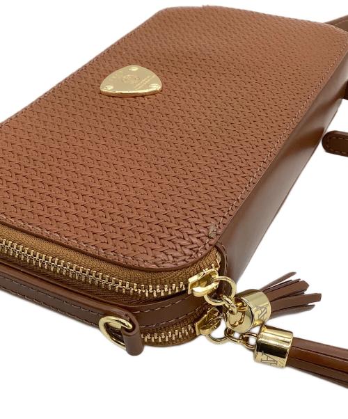 ATAO（アタオ）ATAO (アタオ) ショルダーウォレット アミュレット・ストロー ブラウンの古着・服飾アイテム