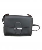 LONGCHAMPロンシャン）の古着「ショルダーバッグ ロゾ ボックス」｜グレー