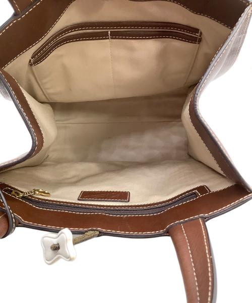 KITAMURA（キタムラ）KITAMURA (キタムラ) ハンドバッグ 犬モチーフ ブラウンの古着・服飾アイテム